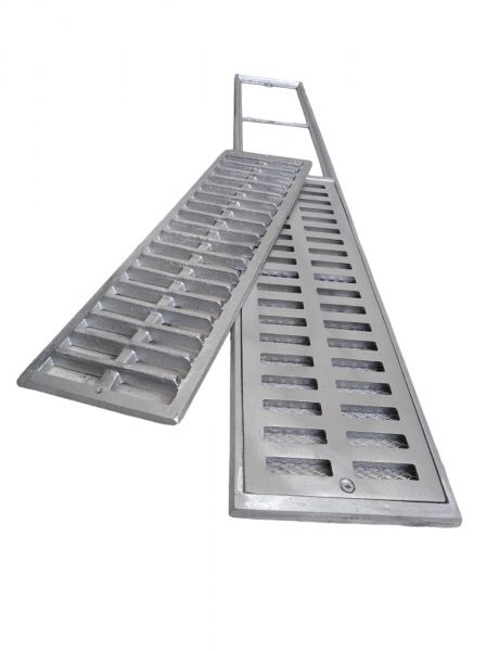 Ralo Linear 15x100 Alumínio P/ Passagem de veiculos